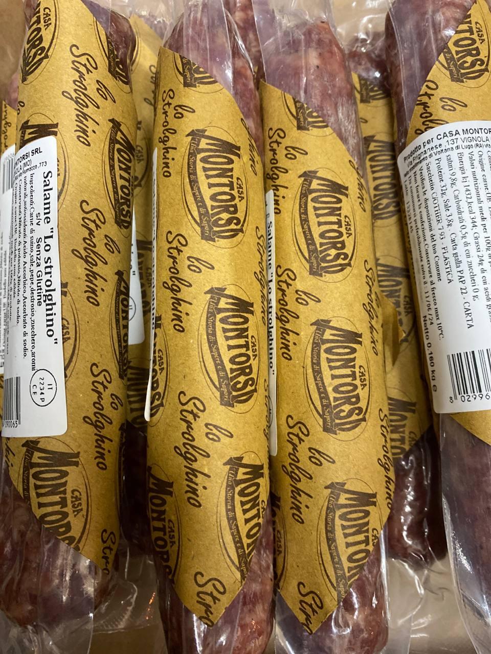 Італійська салямі "Salame Strolghino" 160 г. Італія