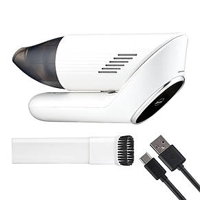 Автомобільний пилосос Hoco ZP6 Speed portable car vacuum cleaner White, фото 3