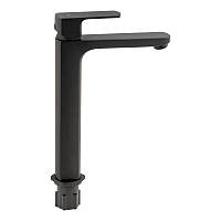 Смеситель для раковины Qtap Lipno высокий QTLIPNO1023H101CB Black Matt