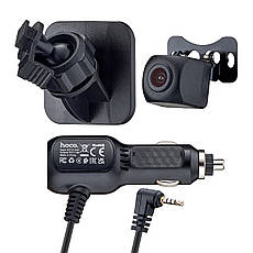 Відеореєстратор Hoco DV3 Driving recorder with display (dual-channel) Black, фото 4