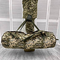 Тактический прочный баул 120 л пиксель, военная сумка баул для транспортировки вещей 100х30x30 см