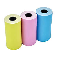 Термопапір без клейкої основи для Bluetooth міні принтера 3 шт Різнокольорова