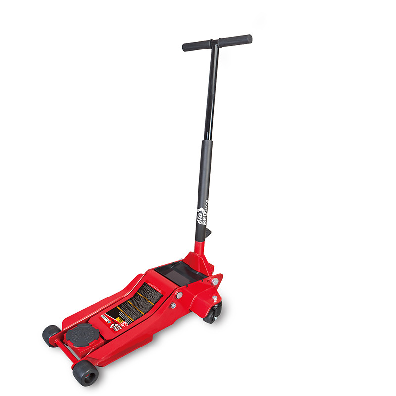 GTM Домкрат підкатний 3т (95-505мм) двопоршневий низькопрофільний, фото 1