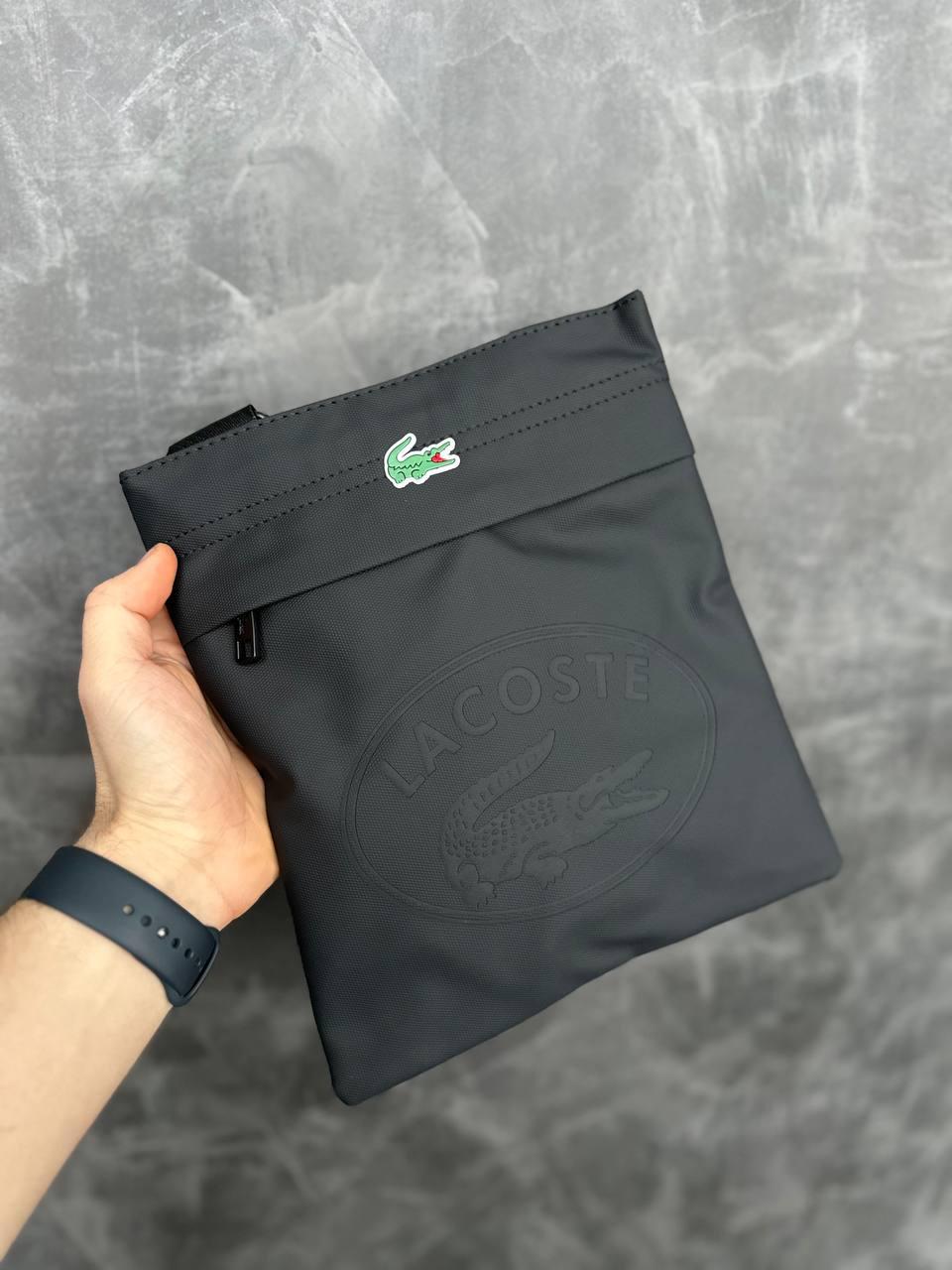 Чоловіча Чорна Сумка Месенджер Lacoste