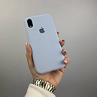 Силиконовый чехол на Айфон Хр (10р) с закрытым низом | iPhone Xr Lilac cream (5)