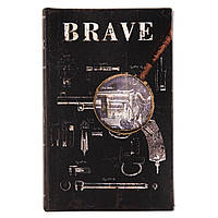Книга-сейф металлическая с двумя ключами Brave 26х17х5 см 10001-026