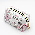 Косметичка маленькая розовая Planner Girl, удобная сумка-косметичка дорожная из кожзама топ, фото 2