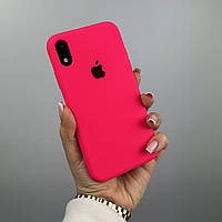 Силиконовый чехол на Айфон Хр (10р) с закрытым низом | iPhone Xr Shiny pink (38)