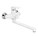 Пластиковий змішувач для ванни білий (ЧЕХІЯ), фото 2