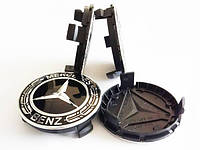 Колпачки на диски Mercedes (75/70) Чёрные A1714000025