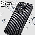 Захисний чохол IPAKY Carbon Fiber для Apple iPhone 15 Black, фото 8
