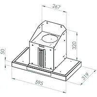 Вытяжка кухонная плоская CAN 1450 c пультом 60 см 700 куб. м/ч Черный