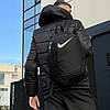 Чоловічий спортивний рюкзак Nike Air чорний сумка Найк спортивна для тренувань, фото 2