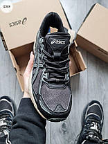Чоловічі кросівки Asics Gel Venture 6 Green Black Khaki Асікс Гель Вентуре 6 чорні хакі шкіра сітка, фото 5