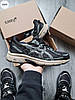 Чоловічі кросівки Asics Gel Venture 6 Green Black Khaki Асікс Гель Вентуре 6 чорні хакі шкіра сітка, фото 7