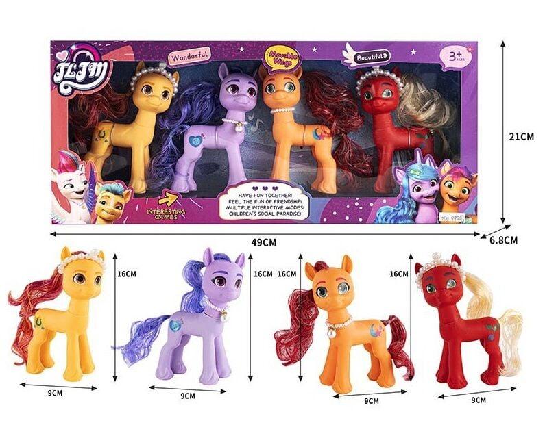 Ігровий набір Поні "My Little Pony" (4 фігурки поні, аксесуари, м'які крильця, в коробці) XQ 9933 B, фото 1
