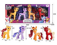 Игровой набор Пони "My Little Pony" (4 фигурки пони, аксессуары, мягкие крылышки, в коробке) XQ 9933 B