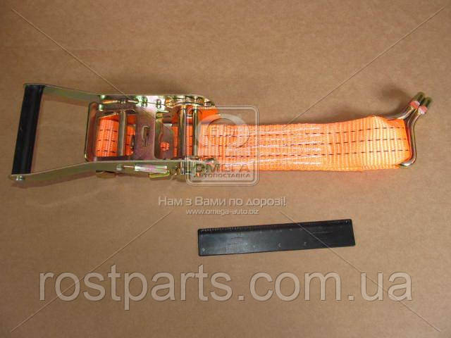 Стяжка вантажу 3t (трищітка, пластикова ручка, стрічка 50mm.x0.5m., гак)