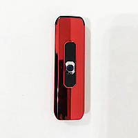 Запальничка електрична, електронна запальничка спіральна подарункова, сенсорна USB. Колір: червоний NST