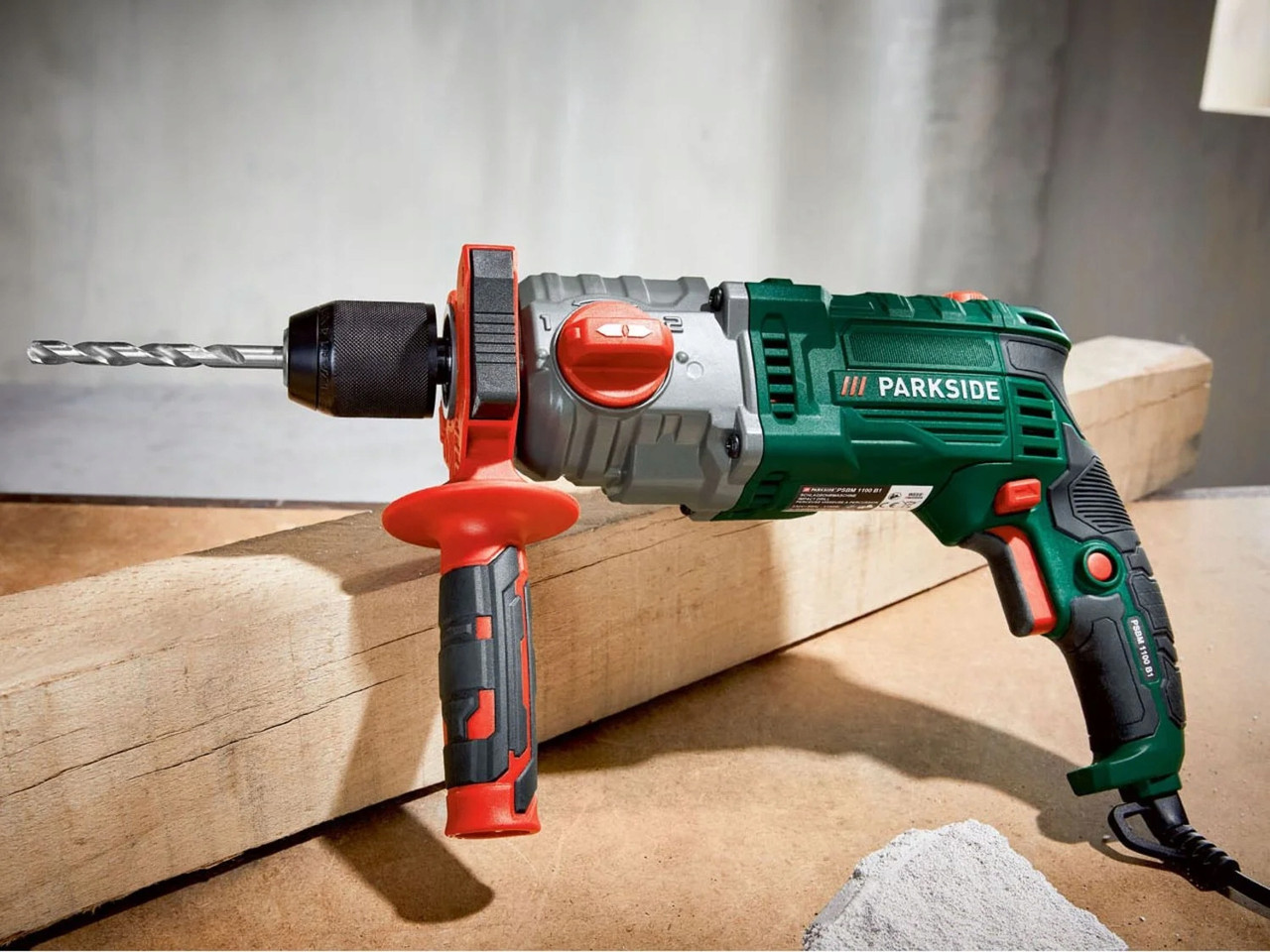 Ударний дриль PARKSIDE PSBM 1100 B1 230 В 1100 Вт, фото 1