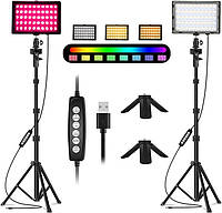 Світильник для фотографій EMART EM-LTL-RGB Video Light 5500K з регульованою яскравістю. Уцінка