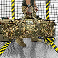 Прочный тактический баул мультикам 2Е 110 л, армейская сумка-рюкзак из Cordura для транспортировки вещей
