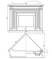 Портал камінний Браво Рига, фото 3