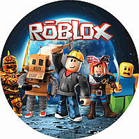Тарілки паперові одноразові дитячі "Roblox". 18 см. 5 шт. 2323