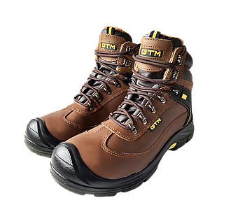 GTM Черевики робочі утеплені р.40 композ.носок, шкіра коричневого кольору S1P SRC