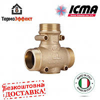 Триходовий антиконденсаційний клапан ICMA 131 d32 1 1/2" 55C для твердопаливного котла