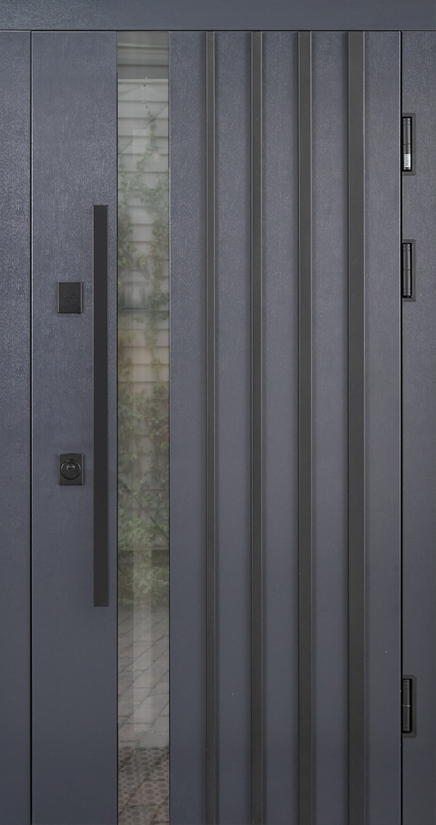 Вхідні двері з терморозривом Space Антрацит Гарантія 7 років, фото 1