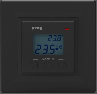 Терморегулятор VEGA LTC 070 prog (чорний) програмований регулятор температури тепла підлога термостати теплої підлоги