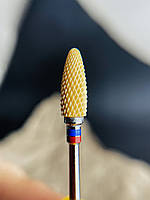 Фреза керамическая кукуруза синяя+красная жесткая 6 мм
