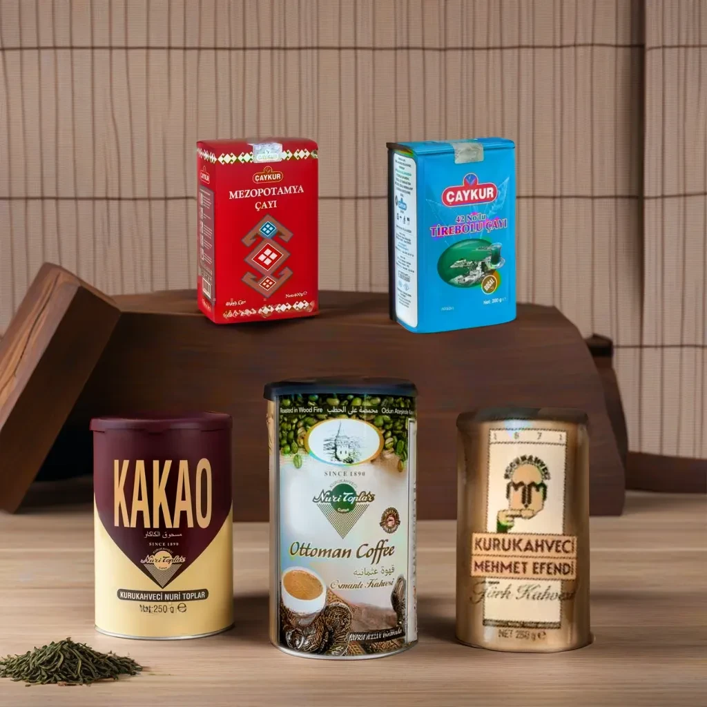Набір кави, какао та чаю з Туреччини, набір для чаювання, великий подарунок для любителя турецької кави та чаю