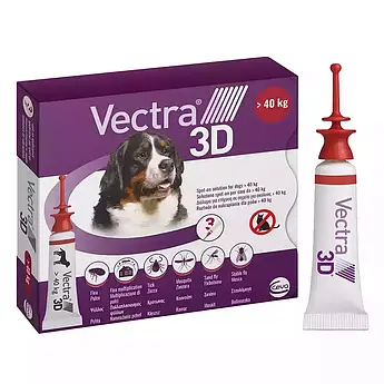 Краплі від бліх та кліщів для собак Ceva VECTRA 3D (ВЕКТРА 3D)від 40 кг