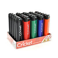 Зажигалка Cricket, упаковка 25шт, цена за упаковку, Mix color