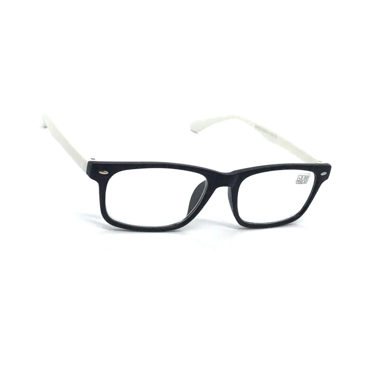 Універсальні чорно-біліі пластикові окуляри 922