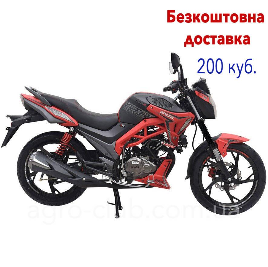 Мотоцикл 200 куб. Spark SP200R-34 Червоний, з безкоштовною доставкою