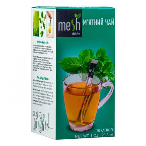 Чай "Mesh" Мята 1,8 г. х 16 шт. (ID#2084610069), цена: 84 ₴, купить на ...