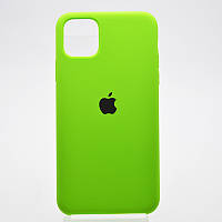 Чехол накладка Silicon Case для iPhone 11 Pro Max Neon Green Ярко зеленый