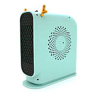 Тепловентилятор спиральный JIEBO-N8, 500W, мятно-зеленый, Box