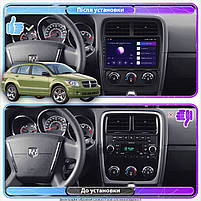 Штатна магнітола Lesko для Dodge Caliber I Рестайлінг 2009-2013 екран 9" 2/32Gb Wi-Fi GPS Base 1 шт., фото 3