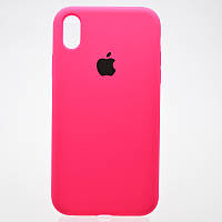 Чехол накладка Silicon Case Full Cover для iPhone Xr Pink