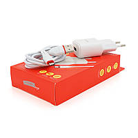 Набір BOROFONE BA48A СЗУ 1xUSB+ кабель Micro, 2.1A, 1м, White, Box