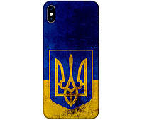 Чехол с патриотическим принтом (Герб Украины) TPU Print Emblen of Ukraine для iPhone Xs Max