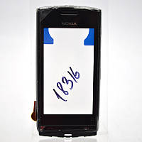 Тачскрин (Сенсор) Nokia 500 Black with frame and speaker Original 100% (p.n.0258704)