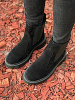 Зимові черевики ZM-1216 чорні замш