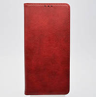 Чехол-книжка Leather Fold для Samsung A037 Galaxy A03s Wine Red