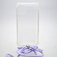 Чехол накладка TPU Cord со шнурком для iPhone 11 Lilac