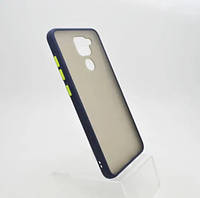 Чехол накладка Matte Color Case TPU Xiaomi Redmi Note 9 Dark Blue